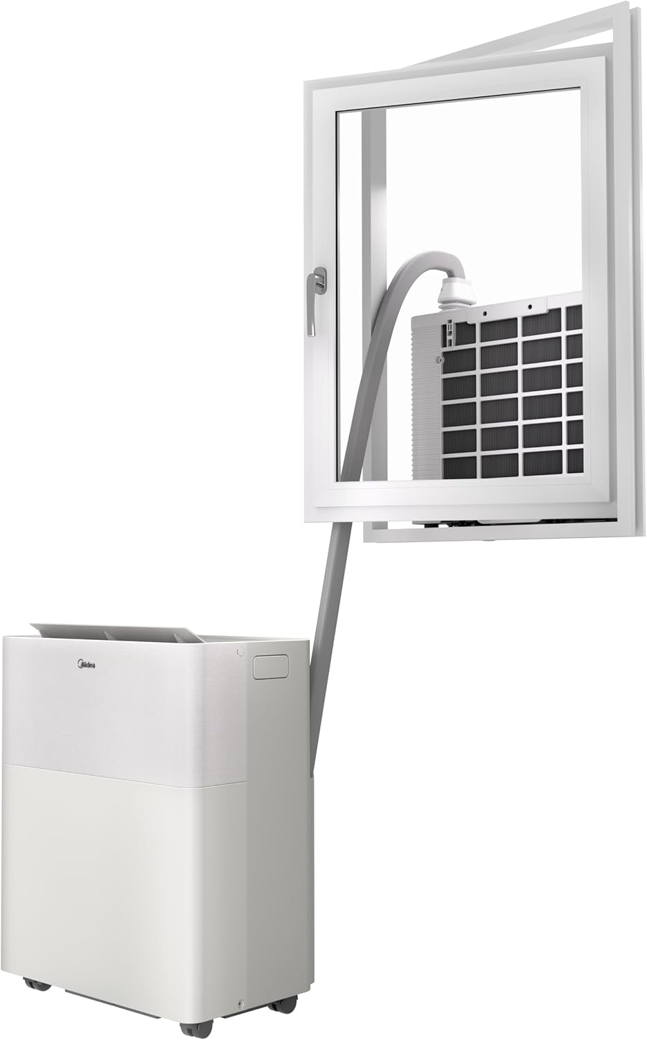 Midea PortaSplit-E Portable Air Conditioner 12.000 BTU – Heating & Cooling, Inverter, App Control, Peach