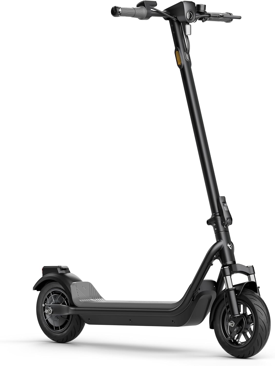NIU KQi100P E-Scooter with ABE, Up to 29 km Range, 300 W Motor, 10 Zoll Pneumatic Tyres, hydraulische Front Suspension, App Control, Anthracite/Black