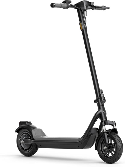 NIU KQi100P E-Scooter with ABE, Up to 29 km Range, 300 W Motor, 10 Zoll Pneumatic Tyres, hydraulische Front Suspension, App Control, Anthracite/Black