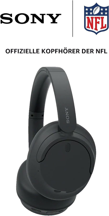 Sony WH-CH720N Wireless Headphones, Active Noise Cancelling, 35h Battery, Bluetooth 5, Black