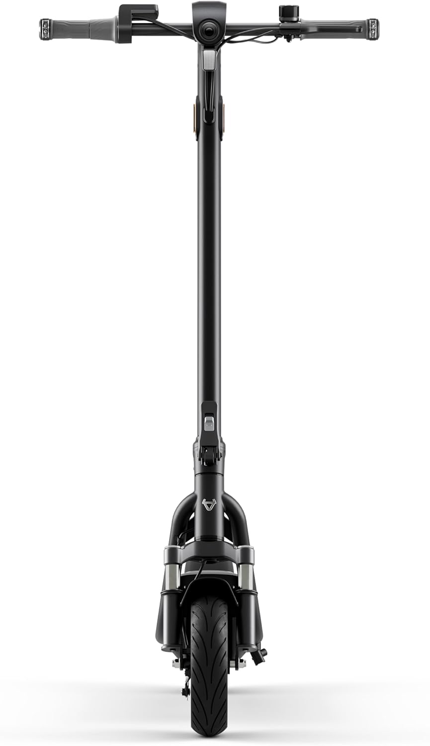 NIU KQi100P E-Scooter with ABE, Up to 29 km Range, 300 W Motor, 10 Zoll Pneumatic Tyres, hydraulische Front Suspension, App Control, Anthracite/Black