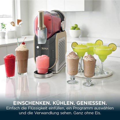 Ninja SLUSHi Slush Machine 1,9L Stone Gold | 5 Programmes | Frozen Drinks at Home