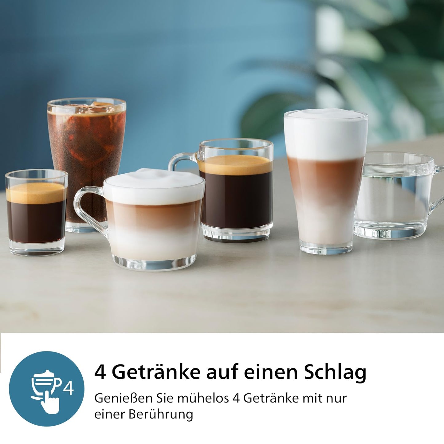 Philips EP3347/90 3300 Series LatteGo Fully Automatic Coffee Machine 1,8L – SilentBrew, AquaClean, 12-stufig, Black/Chrome