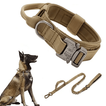 Tactical Dog Collar And Leash Set For Large Dogs