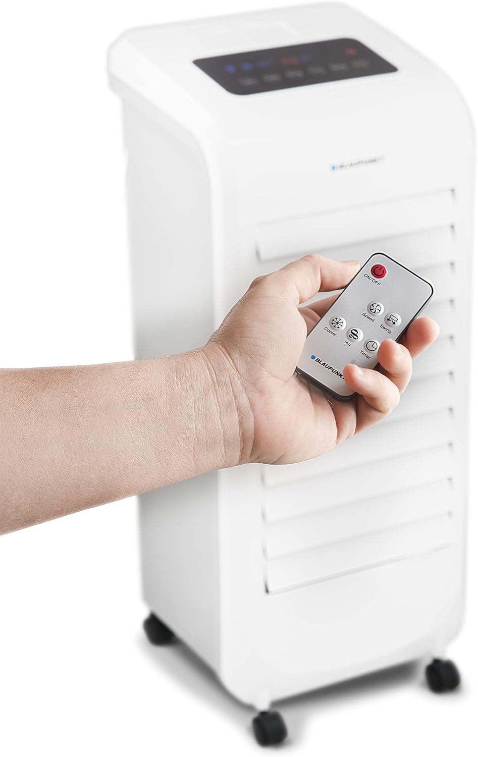Blaupunkt Tower Fan with Remote Control, 80 W, Timer, Portable, for rooms Up to 35 m², Freestanding, White