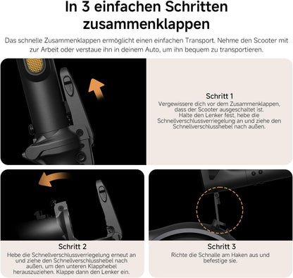 Xiaomi Electric Scooter 6 Lite E-Scooter with ABE, Up to 25 km Range, 300 W Motor, 10 Zoll Pneumatic Tyres, Dual Front Suspension, Foldable, Anthracite