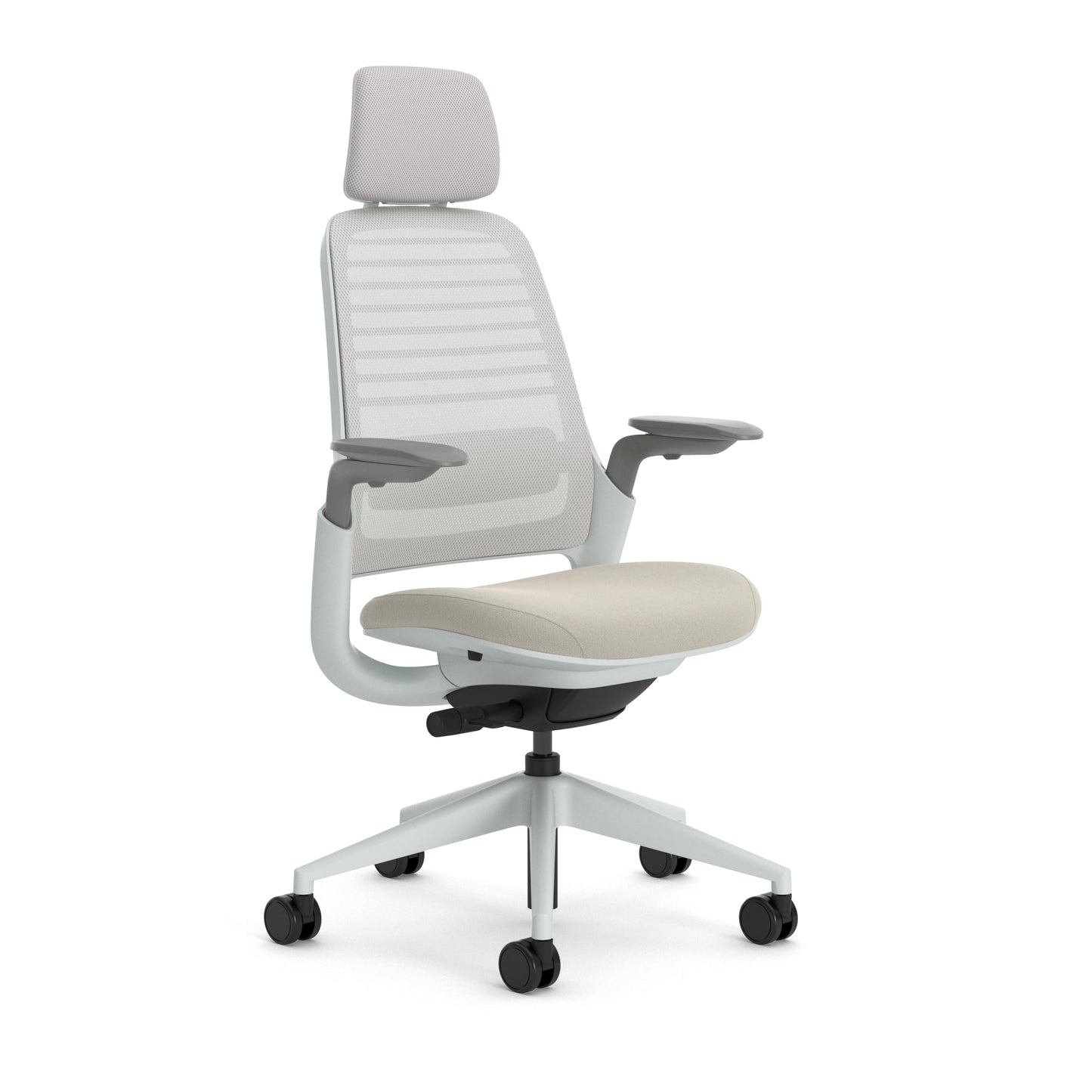 Steelcase Series 1 Office Chair, Mesh-Backrest, Ergonomic, Lumbar Support, Truffle