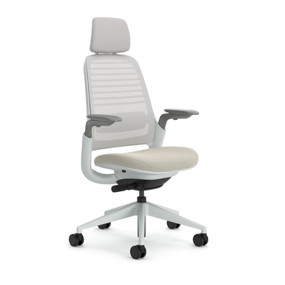 Steelcase Series 1 Office Chair, Mesh-Backrest, Ergonomic, Lumbar Support, Truffle