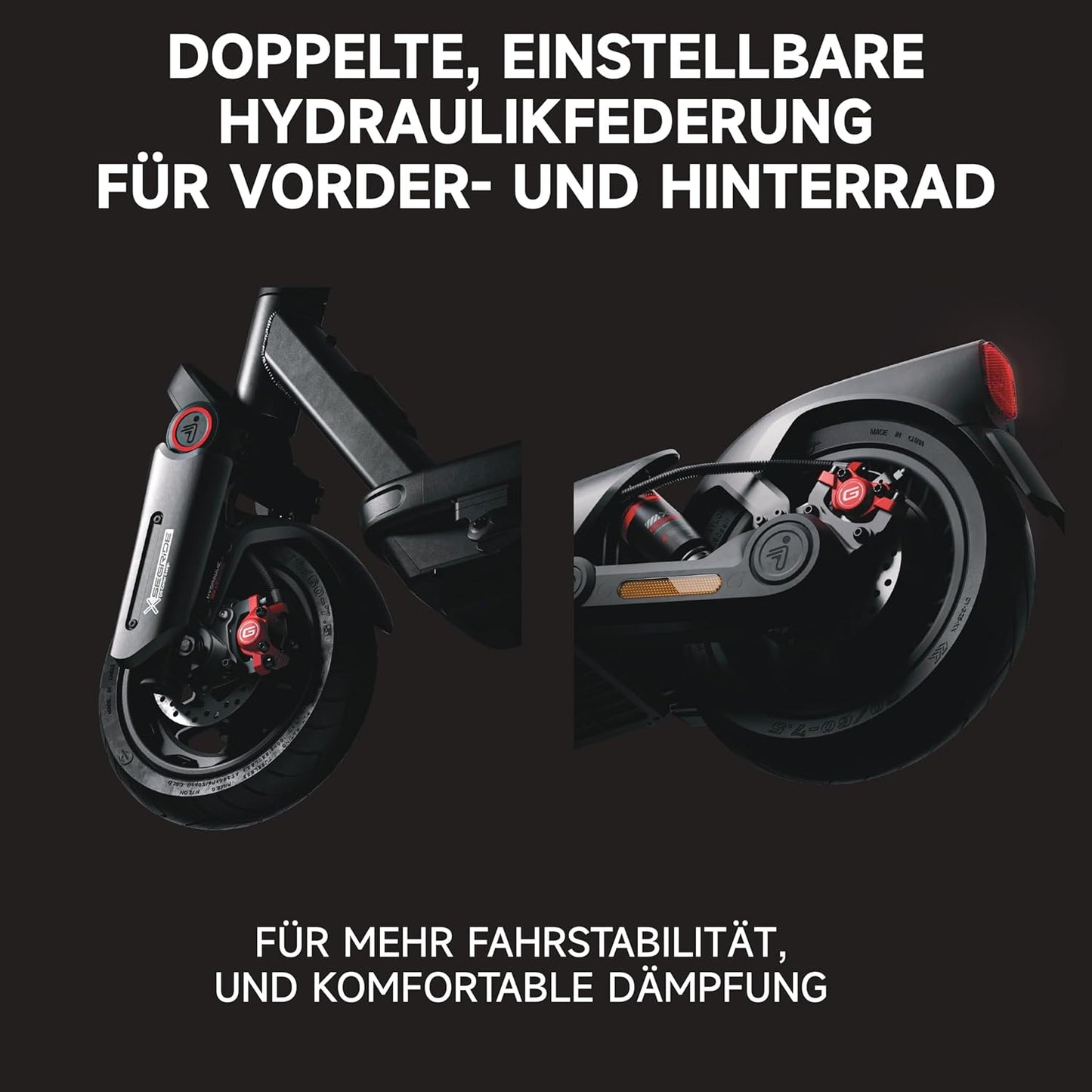 Segway-Ninebot MAX G3 D E-Scooter, Up to 80 km Range, 11 Zoll Self-Sealing Pneumatic Tyres, Full Suspension, TFT Display, FlashCharge, Apple Find My, Foldable, Black