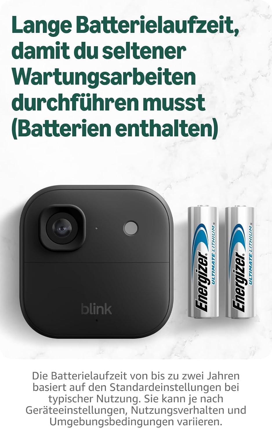 Blink Outdoor 2K+ WiFi Security Camera – 2K Video, Colour Night Vision, 4x Zoom, IP65, 2 Years Battery