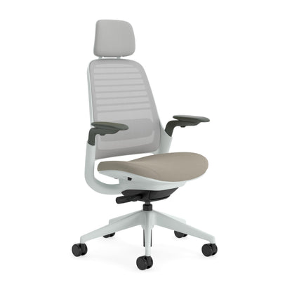 Steelcase Series 1 Office Chair, Mesh-Backrest, Ergonomic, Lumbar Support, Truffle