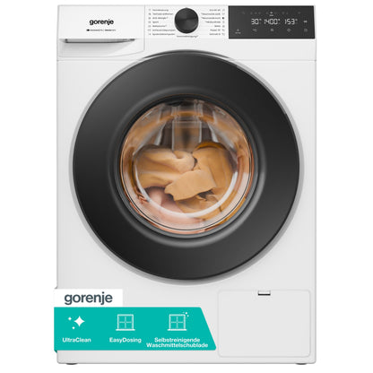Gorenje WPNEI74A1TS Washing Machine 7kg – Steam, ConnectLife App, 1400 U/min, AquaStop, Energy Class A-10%, White