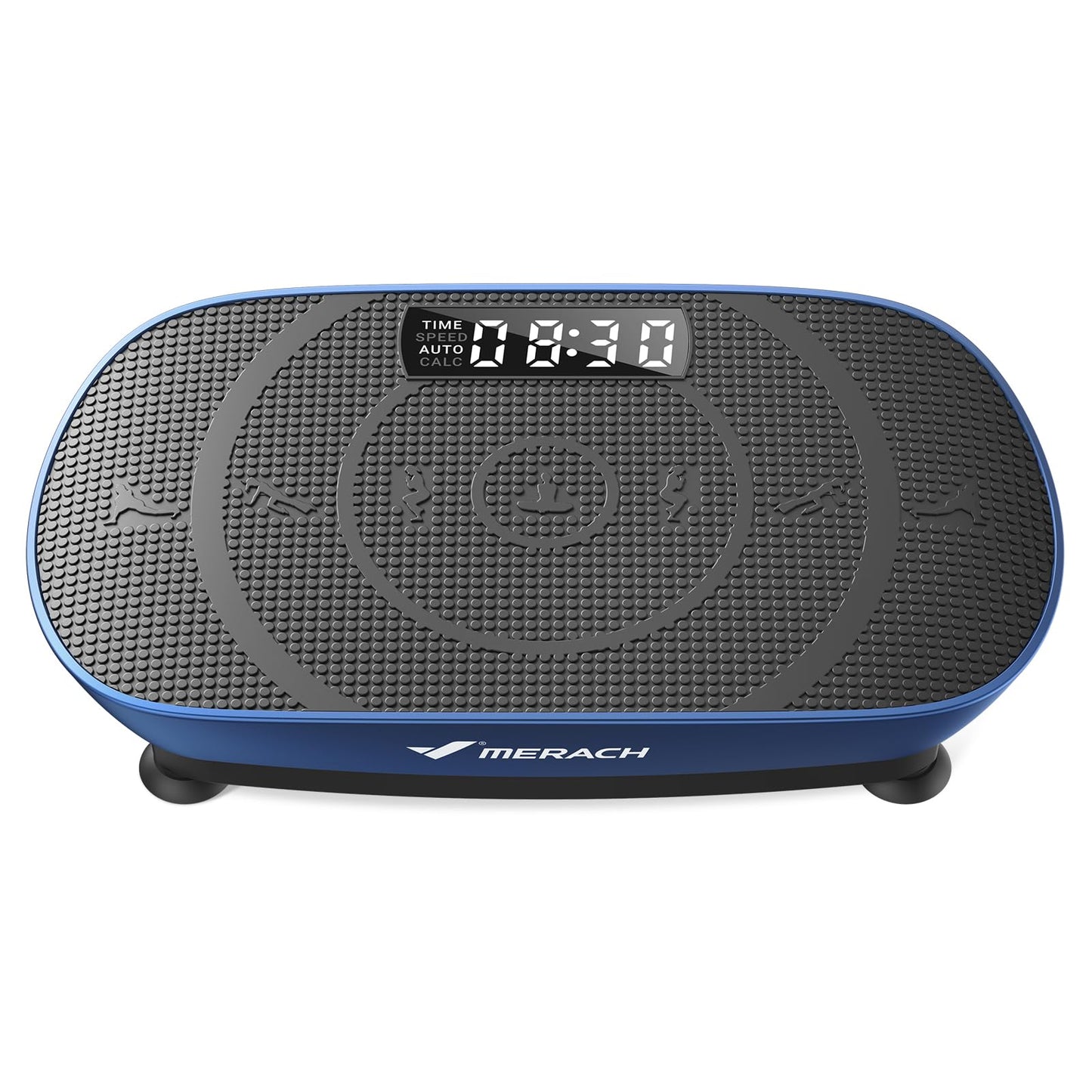 MERACH MR-2398 Slim Vibration Plate – 10 Speeds, <40 dB, 136kg, LED Display, Remote Control, Grey