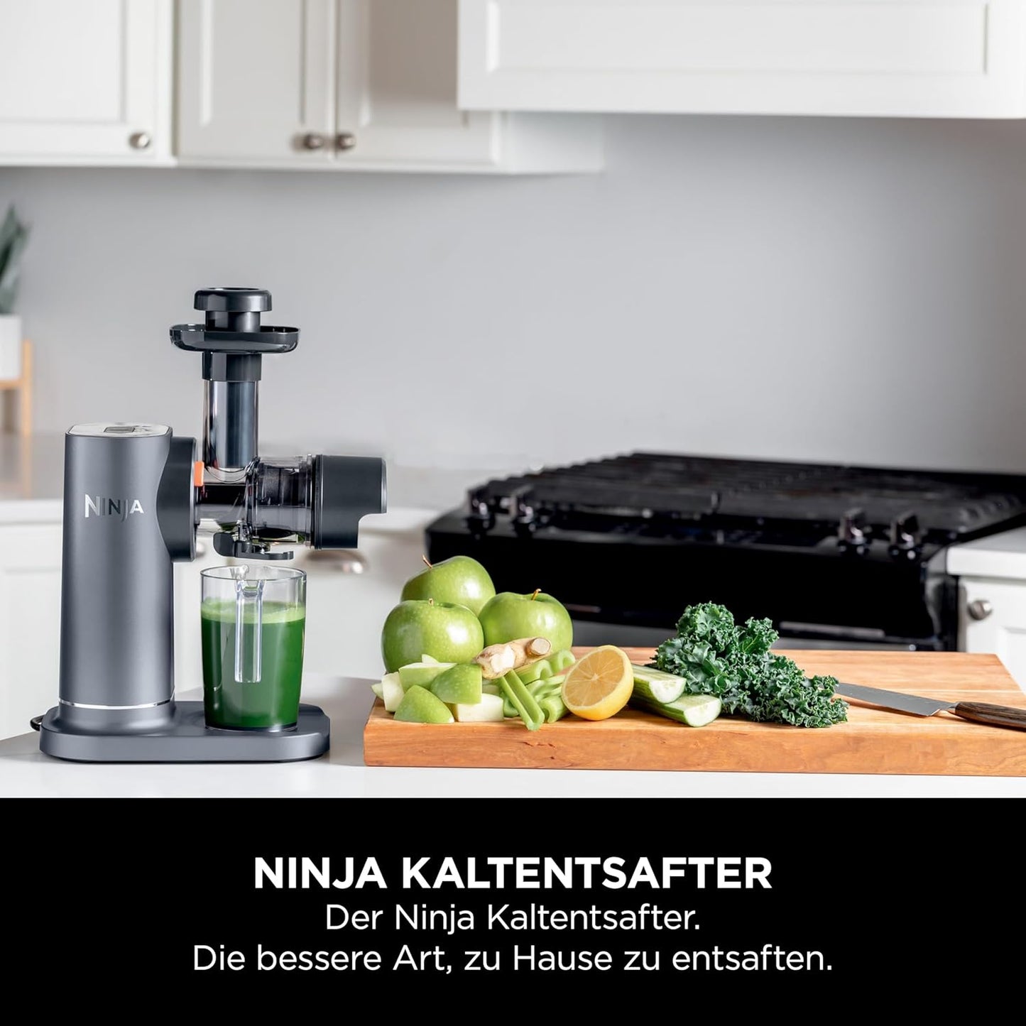 Ninja JC151EU Cold Press Juicer 700 ml – 9-Segment Auger, 150 W, 2 Filter, Grey