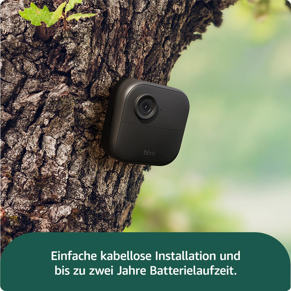 Blink Outdoor 4 WiFi Security Camera – 1080p HD, Night Vision, 2 Years Battery, Motion Detection