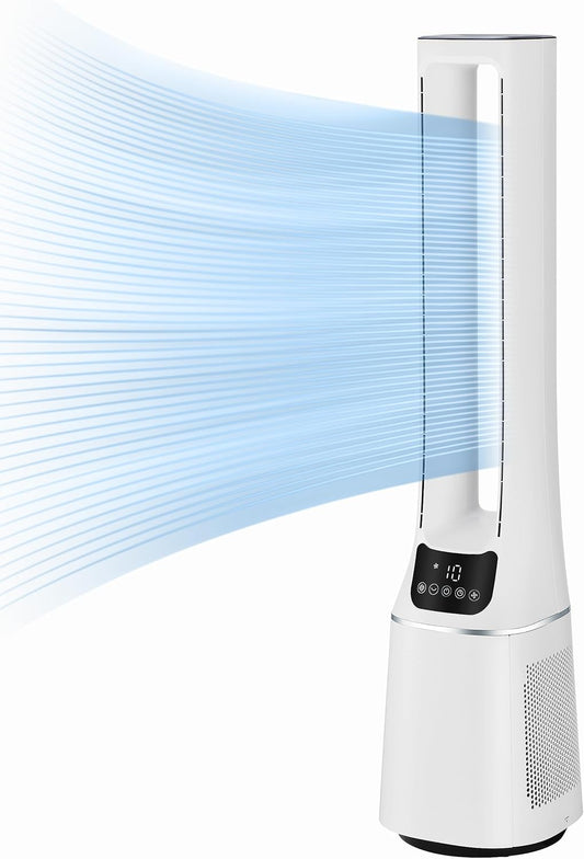 Midea MFP-120 2-in-1 Air Purifier & Ventilator 105,6cm – H13, SensiCool, 38dB, 10 Speeds, 12h Timer, White