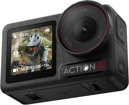 DJI Osmo Action 5 Pro Standard Combo 4K Action Camera – 1/1.3" Sensor, 4h Battery, OLED, 360° HorizonSteady