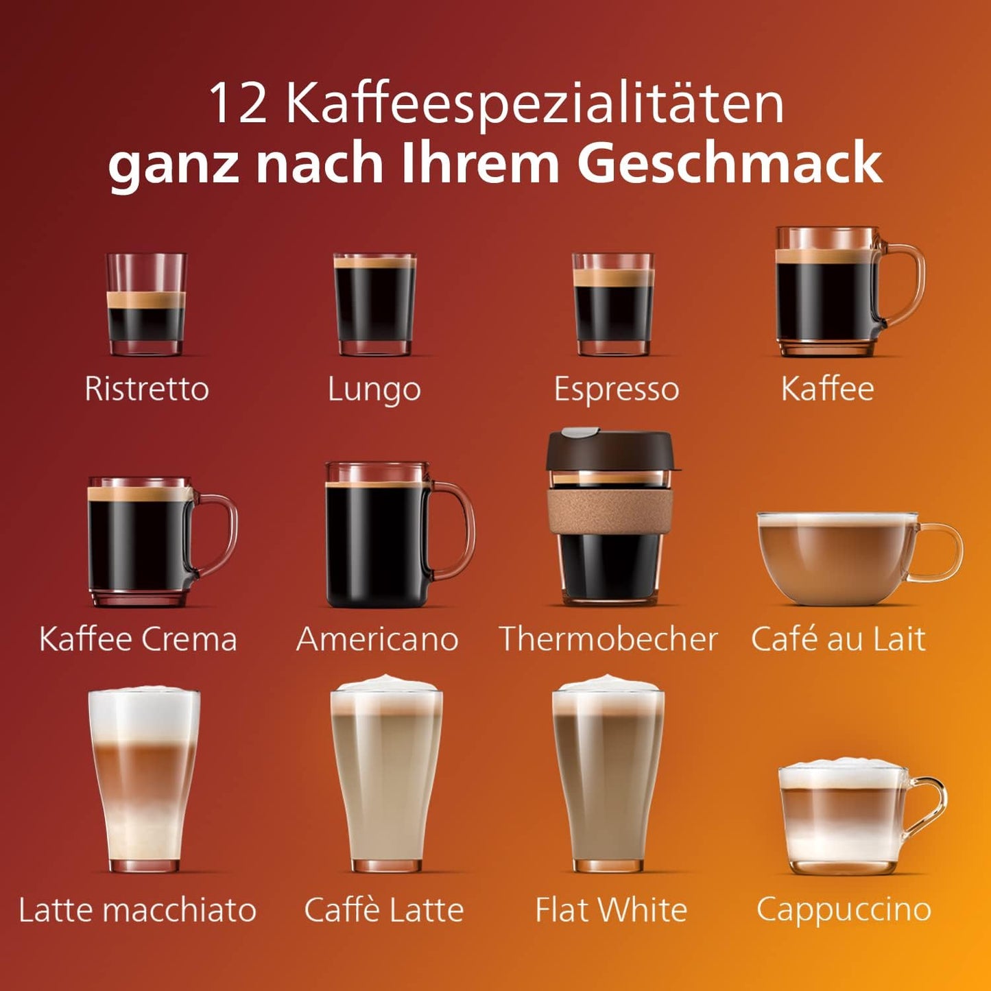 Philips Series 5400 LatteGo Fully Automatic Coffee Machine EP5447/90, 12 Coffee Specialities, Milk System, TFT-Touchdisplay, ExtraShot, AquaClean, Black/Chrome