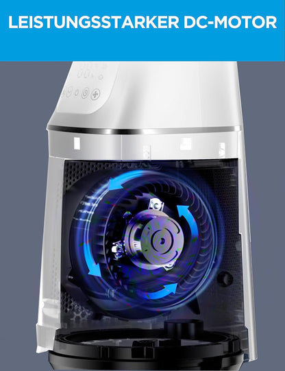 Midea MFP-120 2-in-1 Air Purifier & Ventilator 105,6cm – H13, SensiCool, 38dB, 10 Speeds, 12h Timer, White