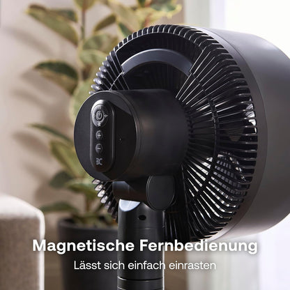Dimplex DUOCOOL Smart Wireless 2-in-1 Battery-Ventilator – 45h, 36dB, IP54, 20m, Alexa, App, Black