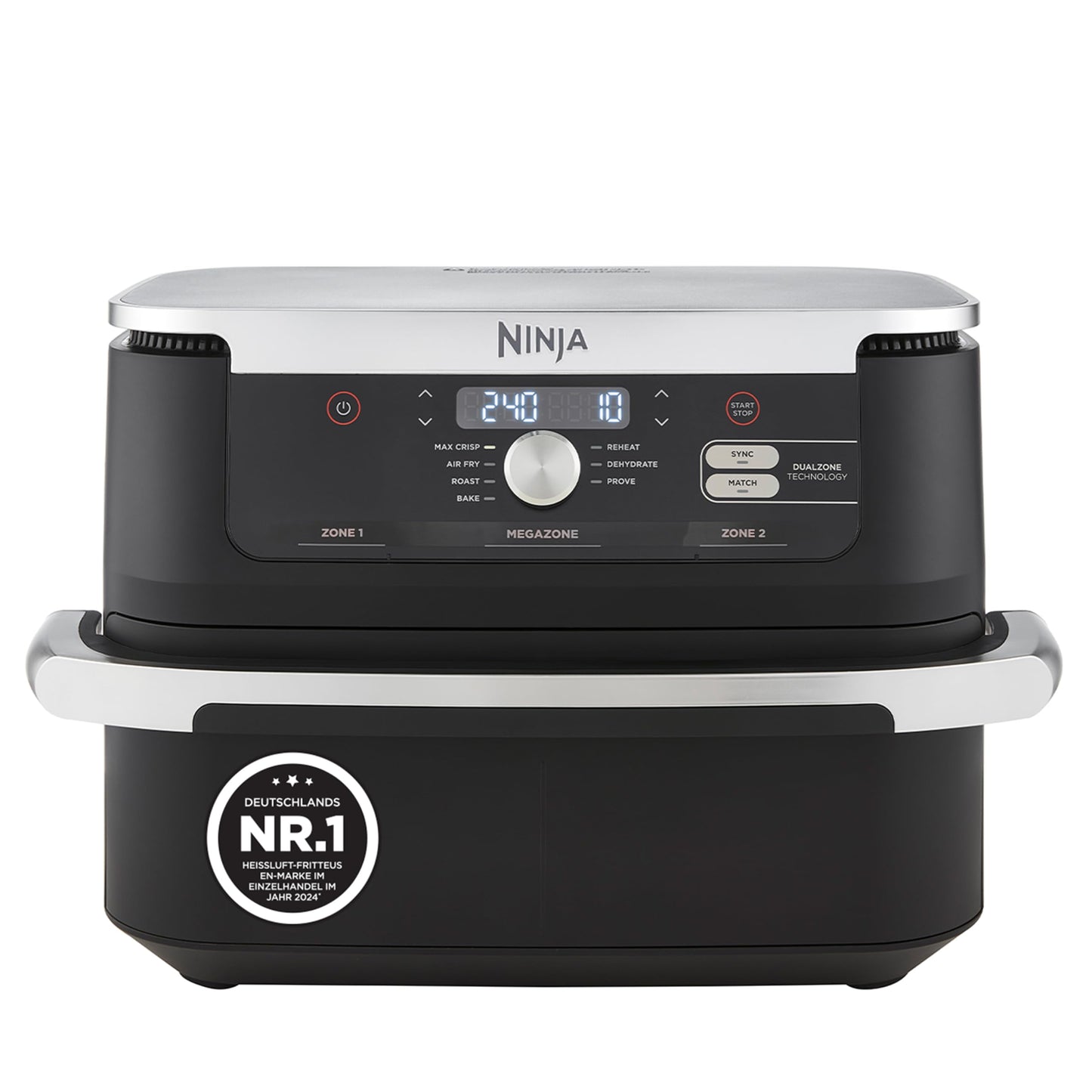 Ninja AF500EUCP Foodi FlexDrawer Air Fryer 10,4L – 7 Functions, Dual Zone, 2470W, Black/Copper