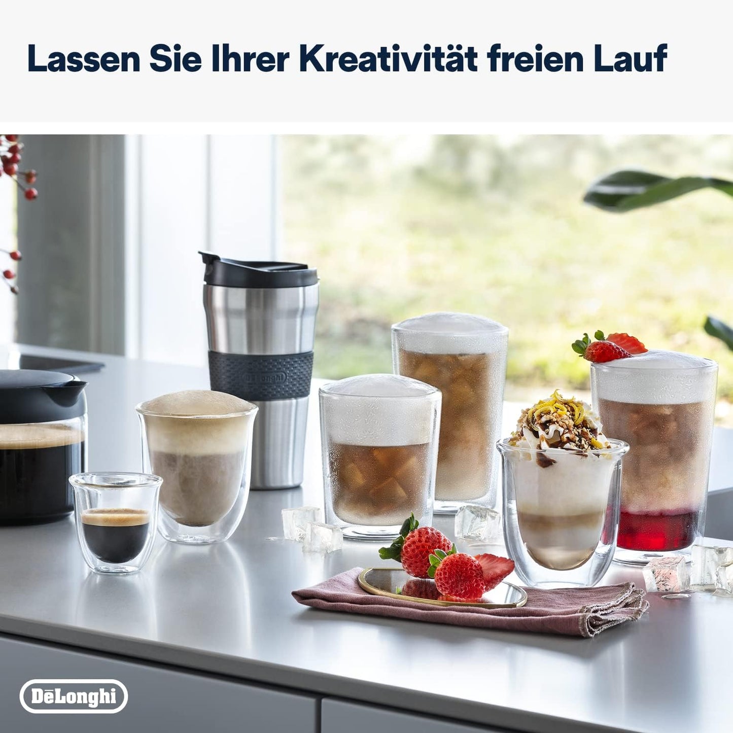 De'Longhi Eletta Explore ECAM452.57.G Fully Automatic Coffee Machine – 40+ Drinks, LatteCrema Hot & Cool, TFT, Grey