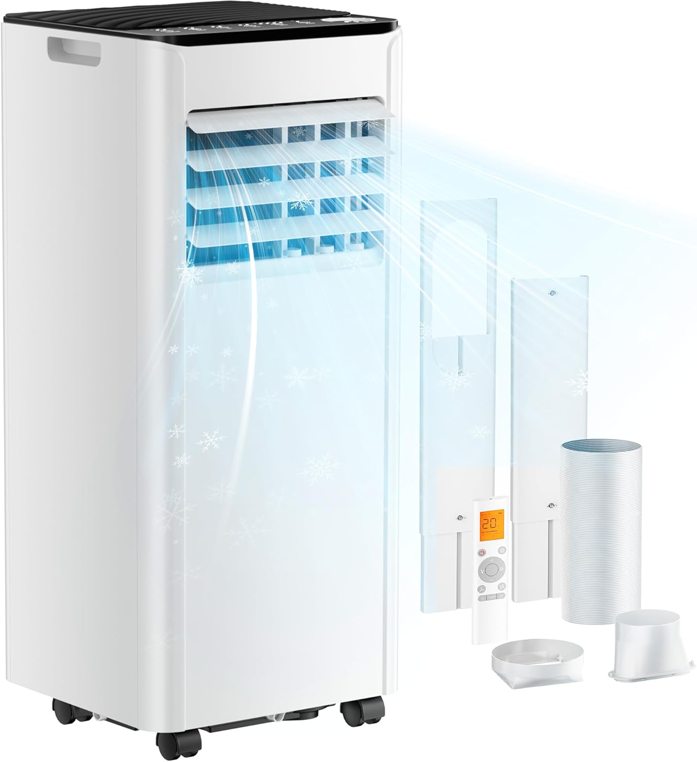 EUHOMY OL-A016FF26N2 Portable Air Conditioner 9.000 BTU – 4-in-1, R290, Energy Class A, GMCC, 25m², White