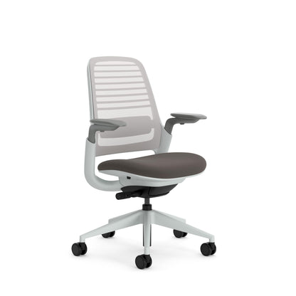 Steelcase Series 1 Office Chair, Mesh-Backrest, Ergonomic, Lumbar Support, Truffle