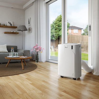 De'Longhi Penguin PAC EM82 Eco Portable Air Conditioner 2,4kW – R290, Energy Class A, SEER 16, Dust Filter, White