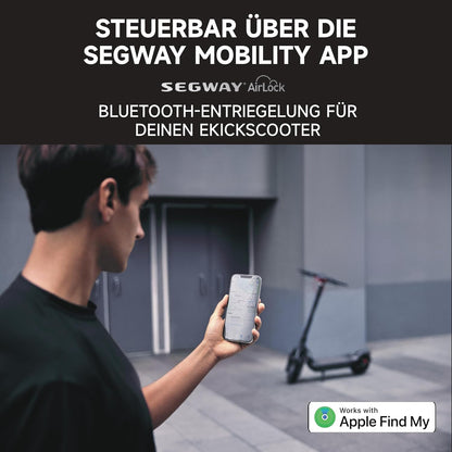 Segway-Ninebot MAX G3 D E-Scooter, Up to 80 km Range, 11 Zoll Self-Sealing Pneumatic Tyres, Full Suspension, TFT Display, FlashCharge, Apple Find My, Foldable, Black
