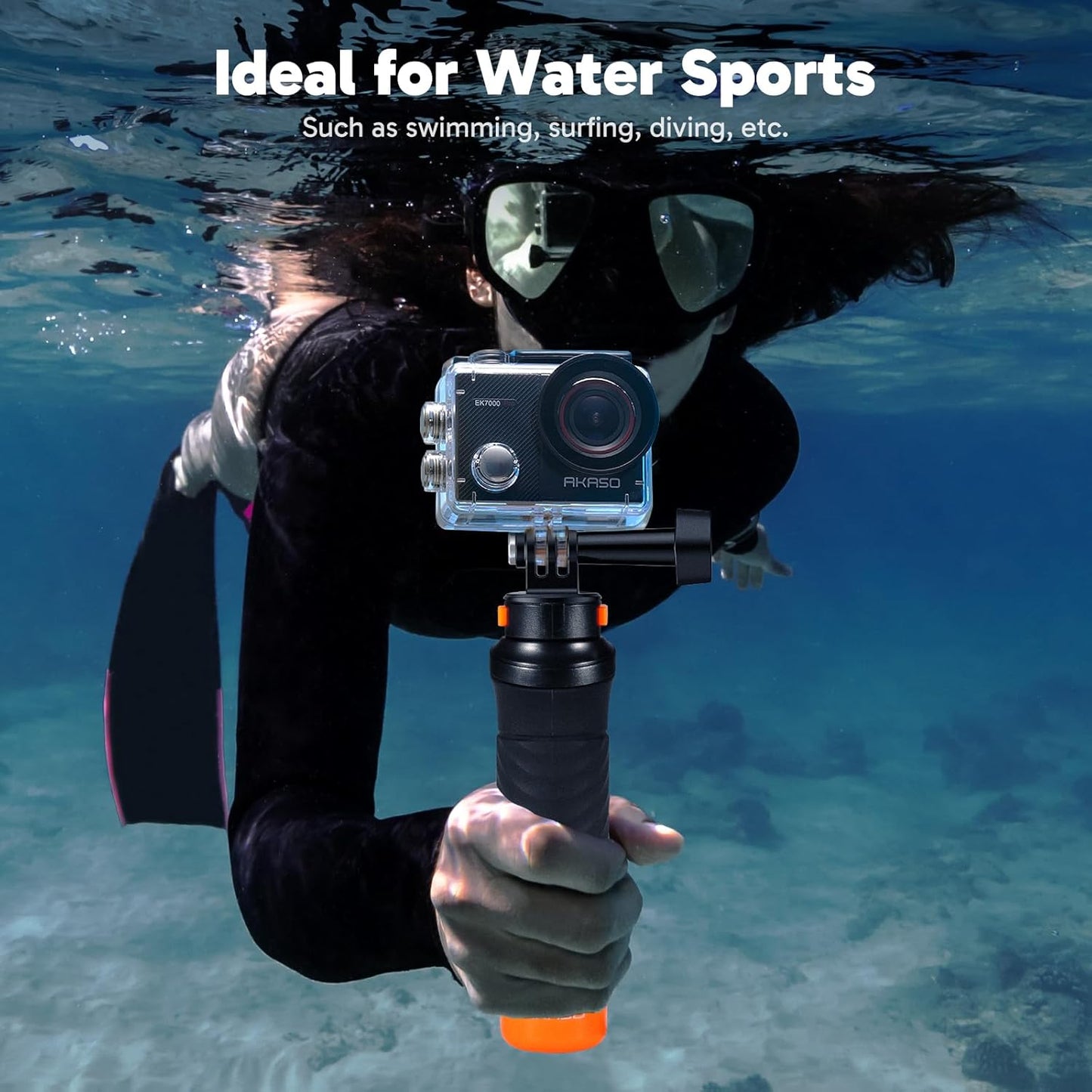 AKASO EK7000 Pro Action Camera 4K/30fps – 20MP, EIS, 40m wasserdicht, 2" IPS Touchscreen, Black