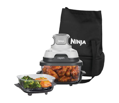 Ninja FN101EU CRISPi Air Fryer 3,8L – 4 Functions, PFAS-frei, Glasbehälter, 1700W, Stone Gold