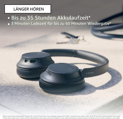 Sony WH-CH720N Wireless Headphones, Active Noise Cancelling, 35h Battery, Bluetooth 5, Black