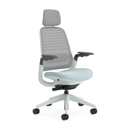Steelcase Series 1 Office Chair, Mesh-Backrest, Ergonomic, Lumbar Support, Truffle