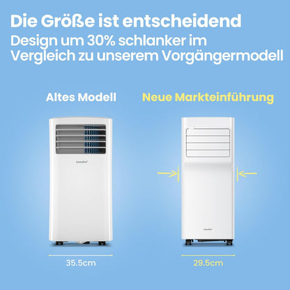 Comfee Breezy Cool Pro 2.6 Portable Air Conditioner 9.000 BTU – A, R290, App & Alexa, White
