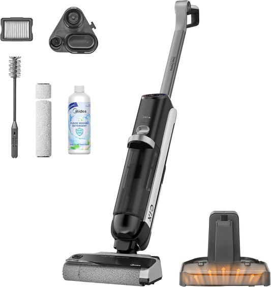 Midea X10 SF 3-in-1 Wet & Dry Cordless Vacuum – KI-Erkennung, 60°C Heißlufttrocknung, Self-Cleaning