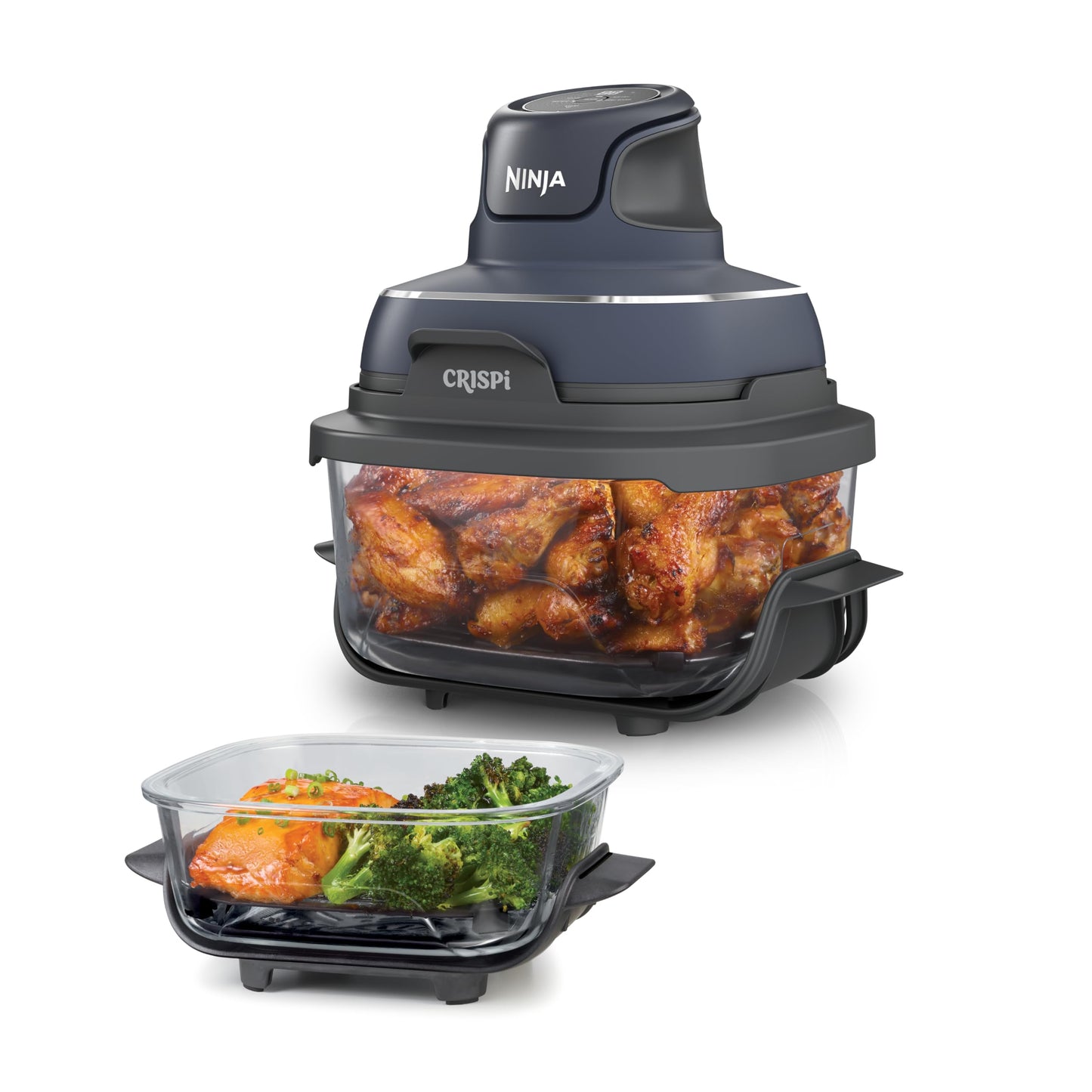 Ninja FN101EU CRISPi Air Fryer 3,8L – 4 Functions, PFAS-frei, Glasbehälter, 1700W, Stone Gold