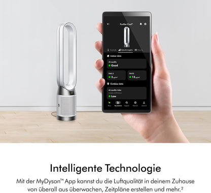 Dyson TP11 Purifier Cool Air Purifier & Ventilator – HEPA H13, 99,95%, Air Multiplier, App, White