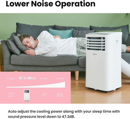 COMFEE MPPH-09CRN7 Portable Air Conditioner 9.000 BTU – 3-in-1, R290, Energy Class A, 31m², Remote Control, White