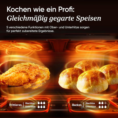 Cosori TF102S DualBlaze Air Fryer 10L – 3D Heater, NTC-Sensor, 240°C, WiFi, 2800W, Black