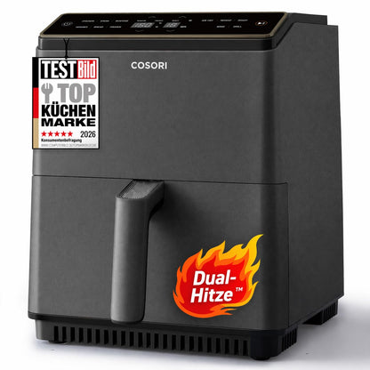 Cosori TurboBlaze CAF-DC601-KEU Air Fryer 6L – DC-Motor, 5 Fan Speeds, 30–230°C, Dark Grey