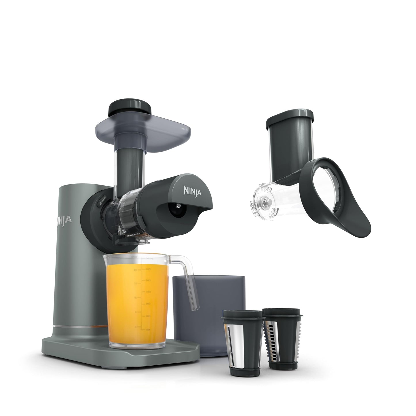 Ninja JC151EU Cold Press Juicer 700 ml – 9-Segment Auger, 150 W, 2 Filter, Grey
