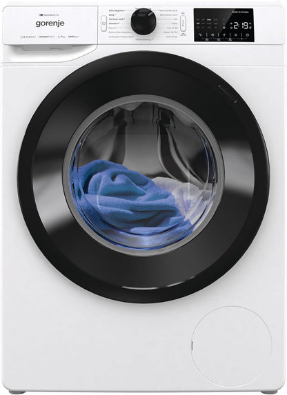 Gorenje WPNEI74A1TS Washing Machine 7kg – Steam, ConnectLife App, 1400 U/min, AquaStop, Energy Class A-10%, White