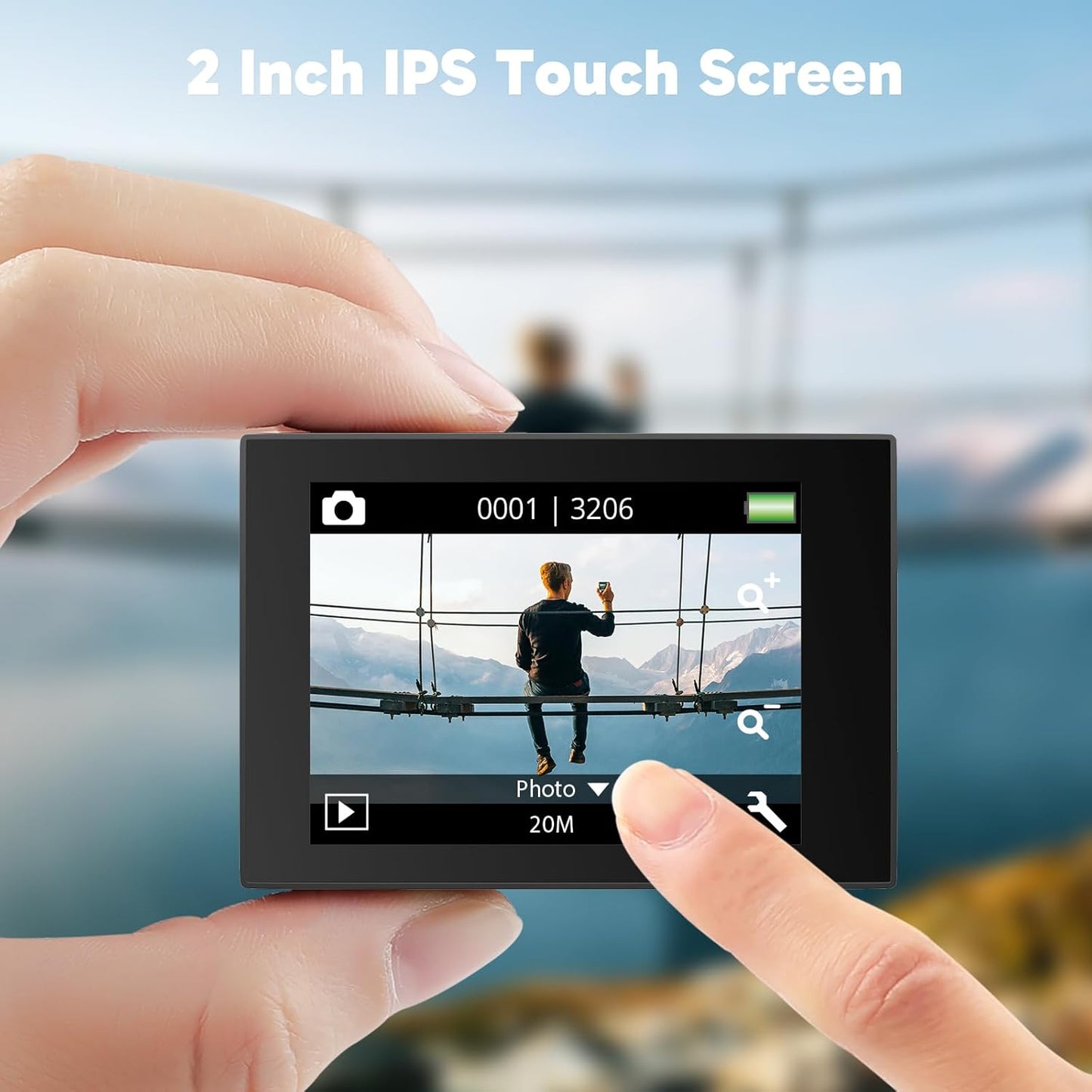 AKASO EK7000 Pro Action Camera 4K/30fps – 20MP, EIS, 40m wasserdicht, 2" IPS Touchscreen, Black