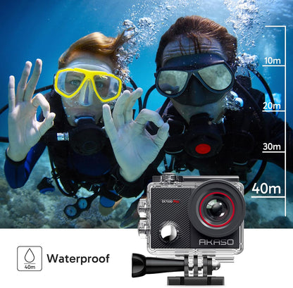 AKASO EK7000 Pro Action Camera 4K/30fps – 20MP, EIS, 40m wasserdicht, 2" IPS Touchscreen, Black