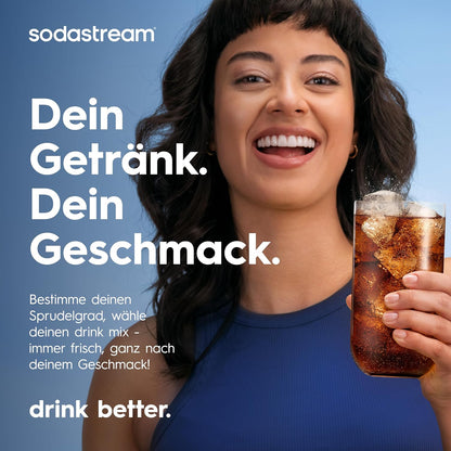 SodaStream DUO Sparkling Water Maker – Quick Connect CO2, 2x Glass Bottle & 2x Plastic Bottle 1L, Titanium/Black