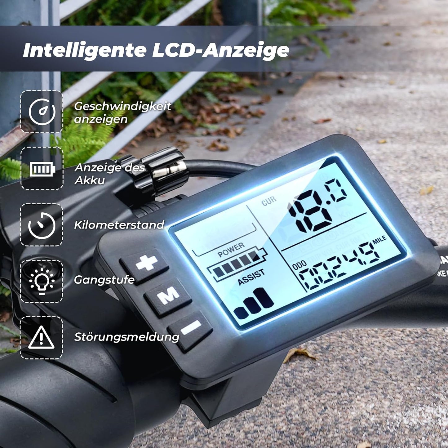 Finbike U1 Klapp-E-Bike 250W – 7-Gang, Pedelec, 14", Scheibenbremsen, LCD-Display, 120kg, Black