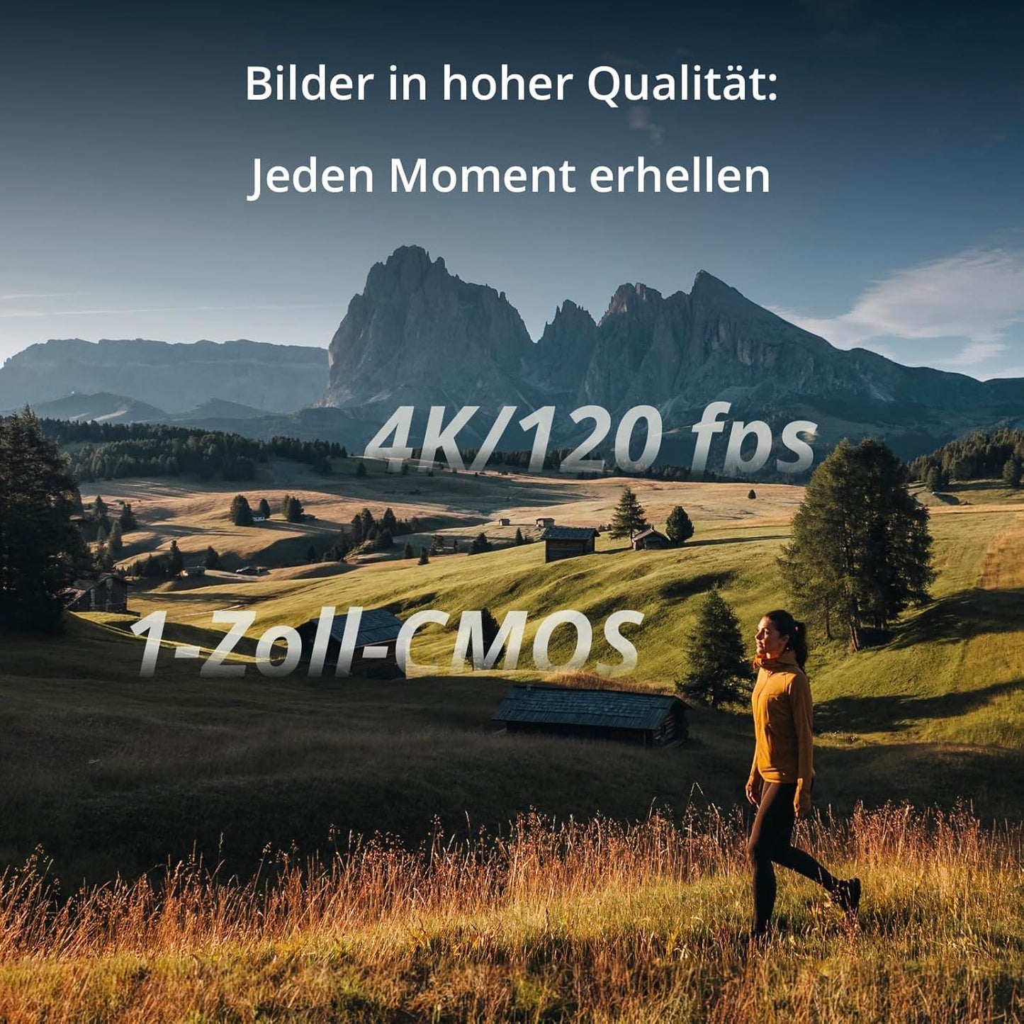 DJI Osmo Pocket 3 Creative Combo Gimbal Camera – 1" CMOS, 4K/120fps, 3-Achsen, ActiveTrack 6.0, Black