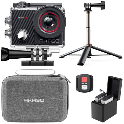 AKASO EK7000 Pro Action Camera 4K/30fps – 20MP, EIS, 40m wasserdicht, 2" IPS Touchscreen, Black