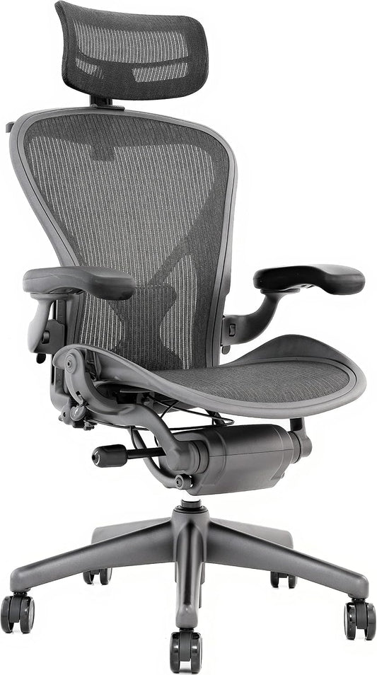 Herman Miller Aeron Classic Office Chair Size B, Refurbished, Ergonomic, Black